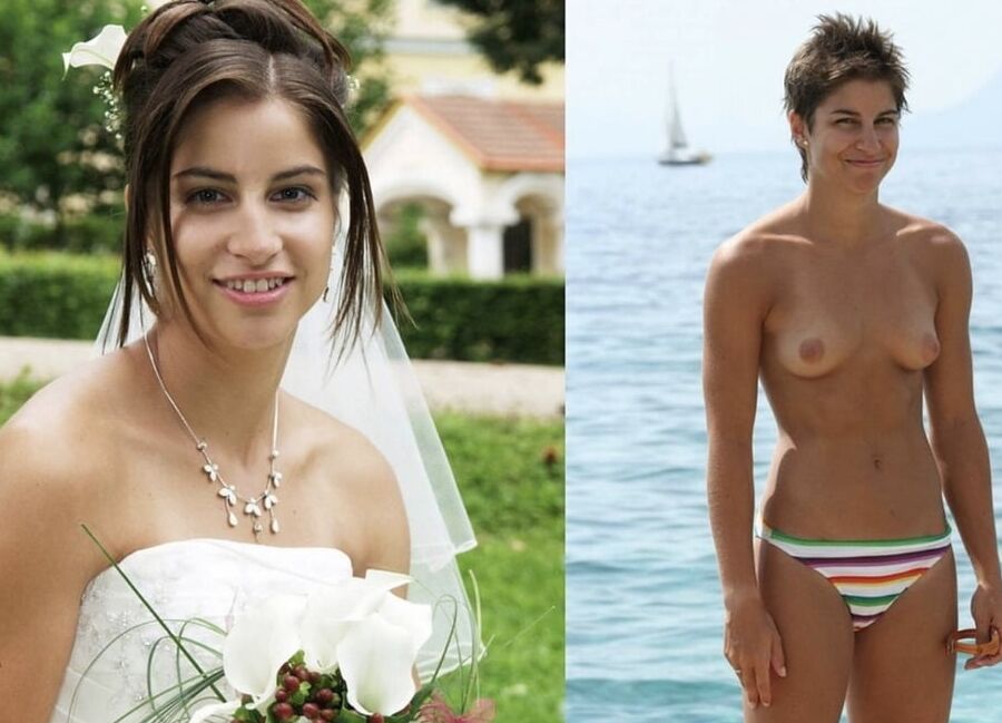 Brides dressed and undressed