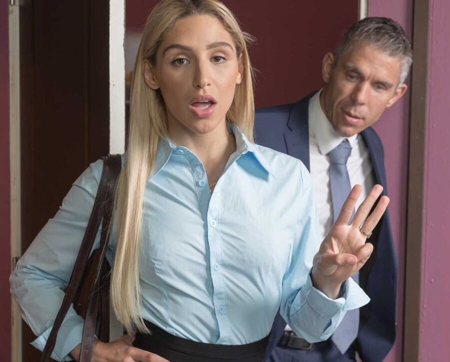 Lovely Secretary Abella, inspiring ride on Boss Cock