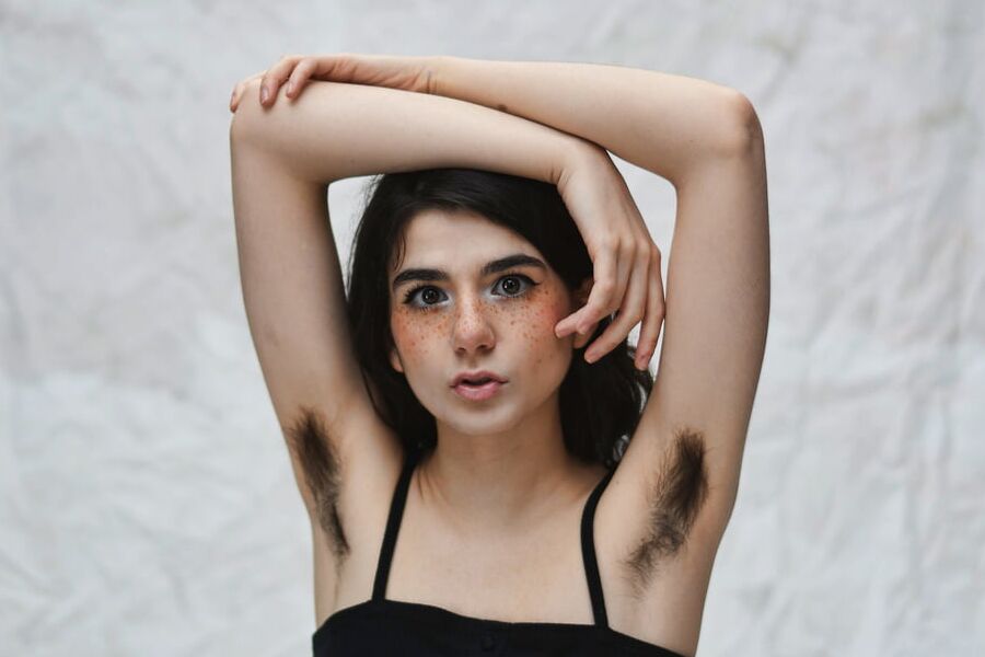 Stunning young hairy