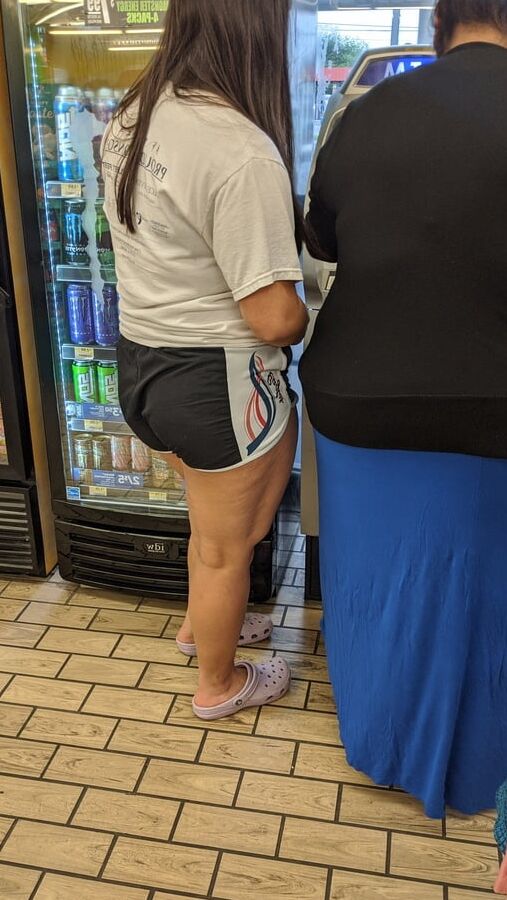 This old slut has big legs