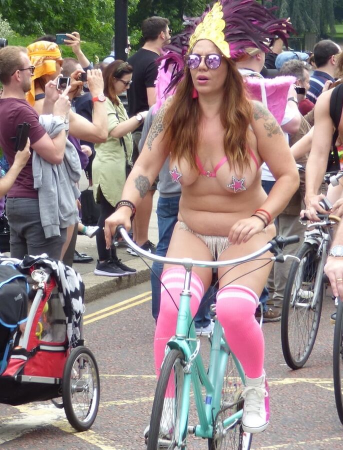 Popular London &amp; Brighton WNBR MILF (world naked bike ride)