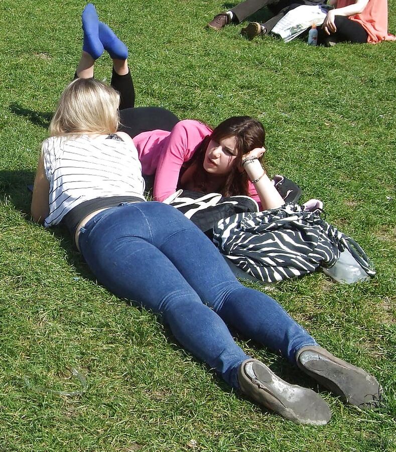 Lying down on stomach