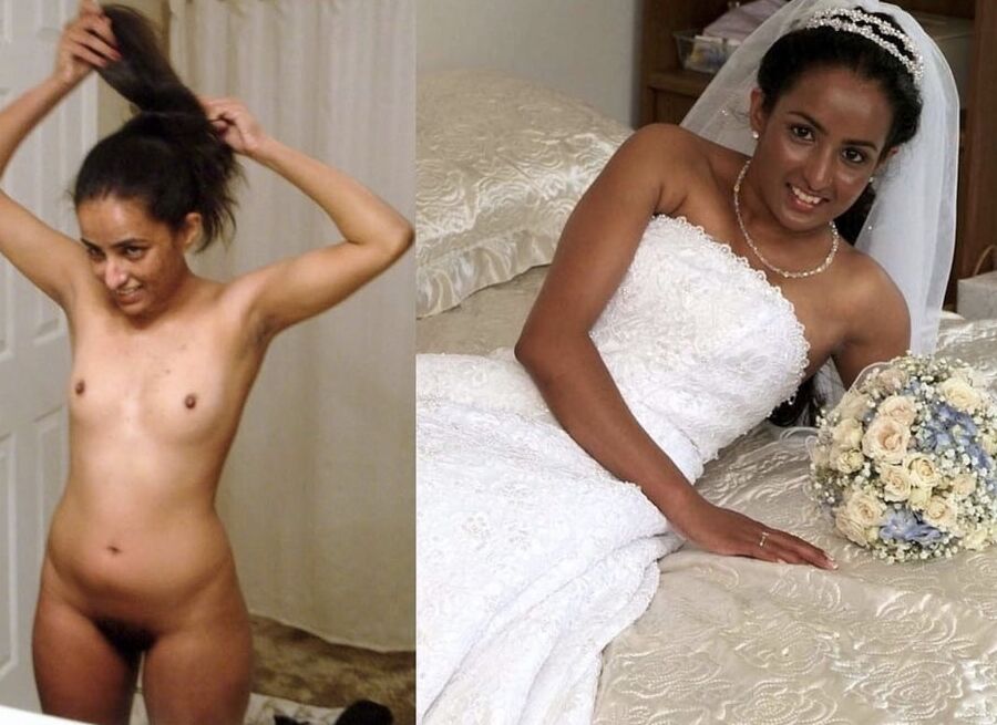 Brides dressed and undressed