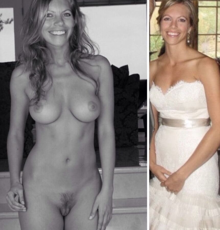 Brides dressed and undressed