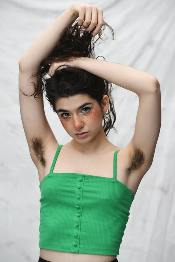 Stunning young hairy