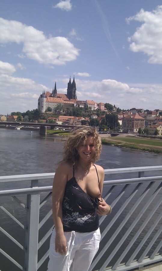 Exhibitionist German wife