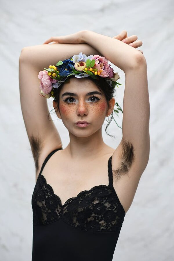 Stunning young hairy