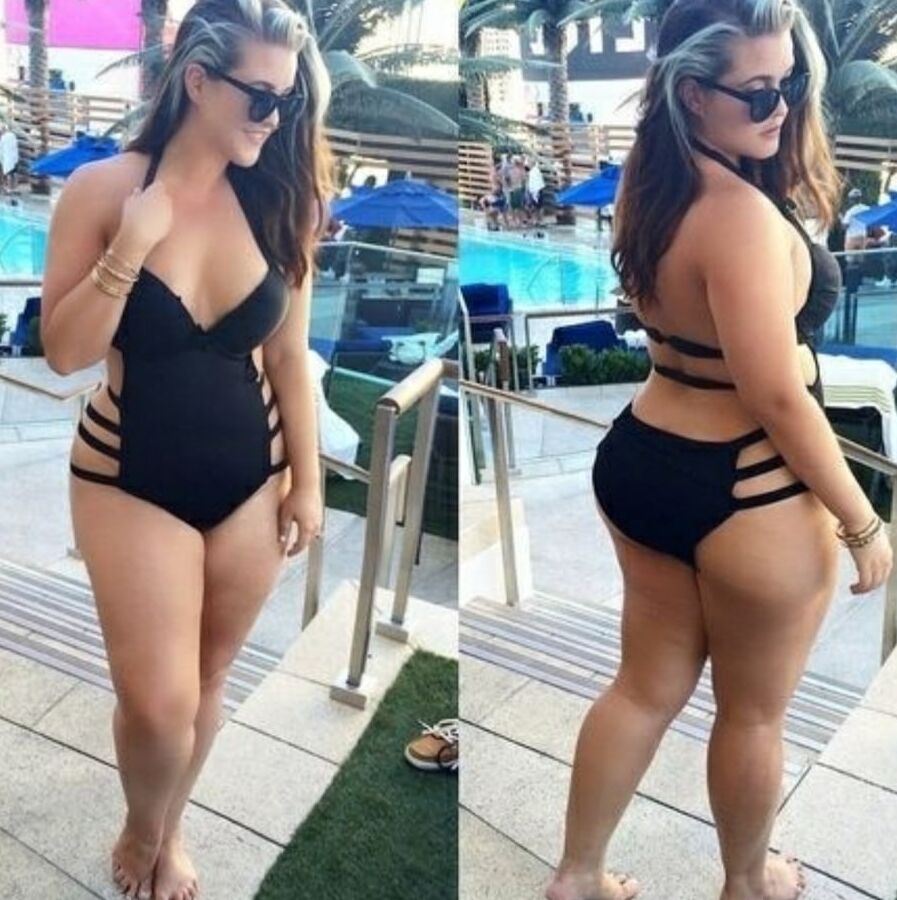Chubby girls in swimwear