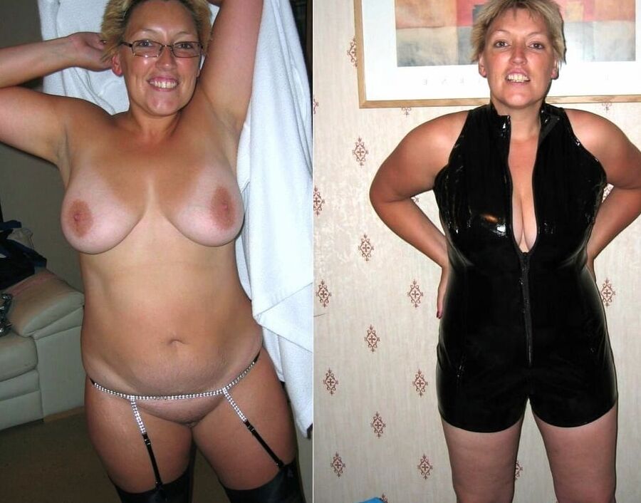 Mature ladies dressed-undressed