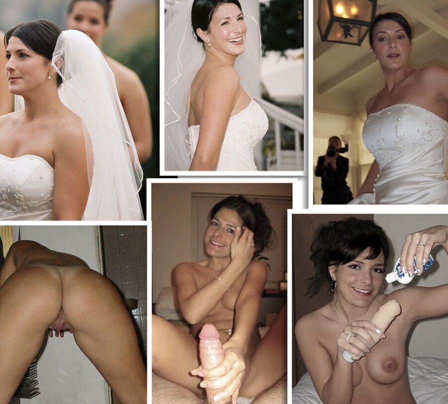 Brides dressed and undressed