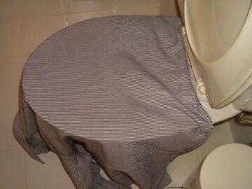blue striped blouse pissed