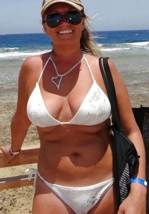 Mature ladies at the beach
