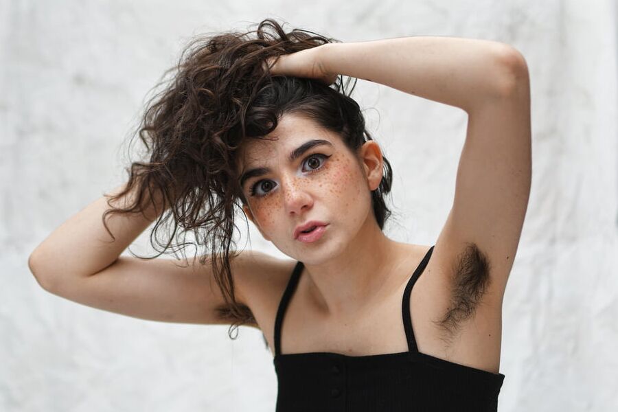 Stunning young hairy