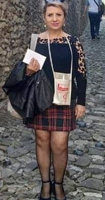 Mature and granny in black stockings
