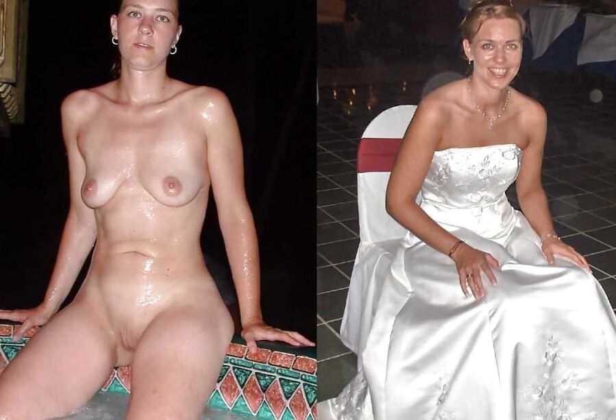 Brides dressed and undressed