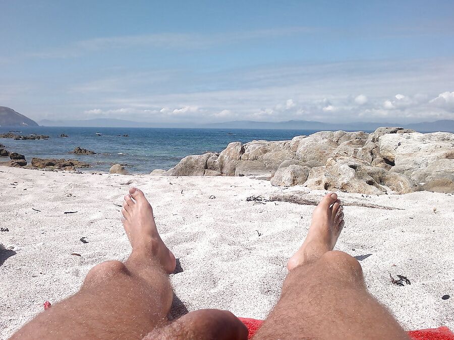 Naked on Beach