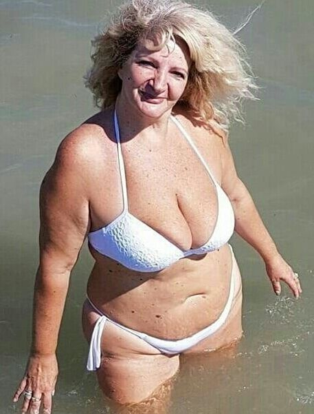 Mature ladies at the beach
