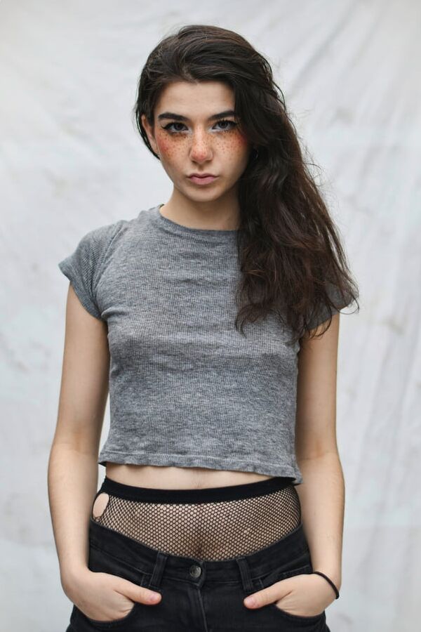 Stunning young hairy