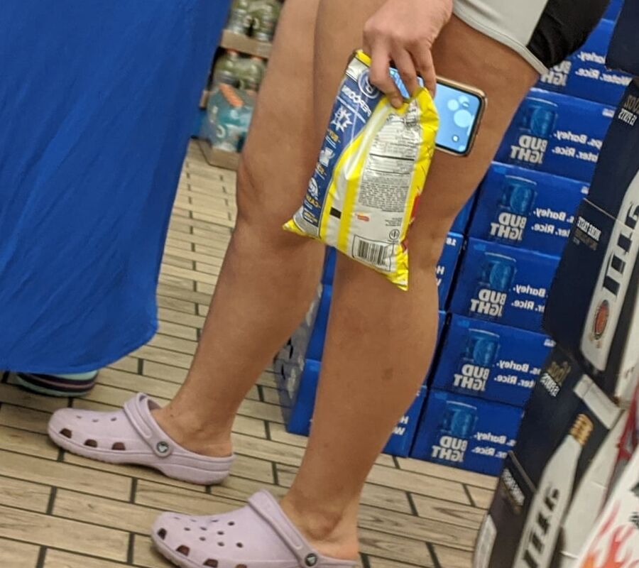 This old slut has big legs