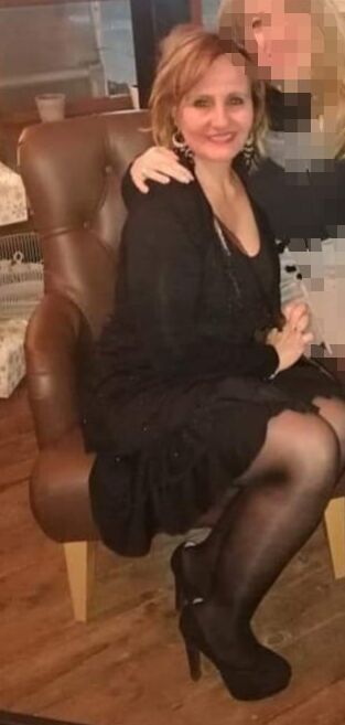 Mature and granny in black stockings