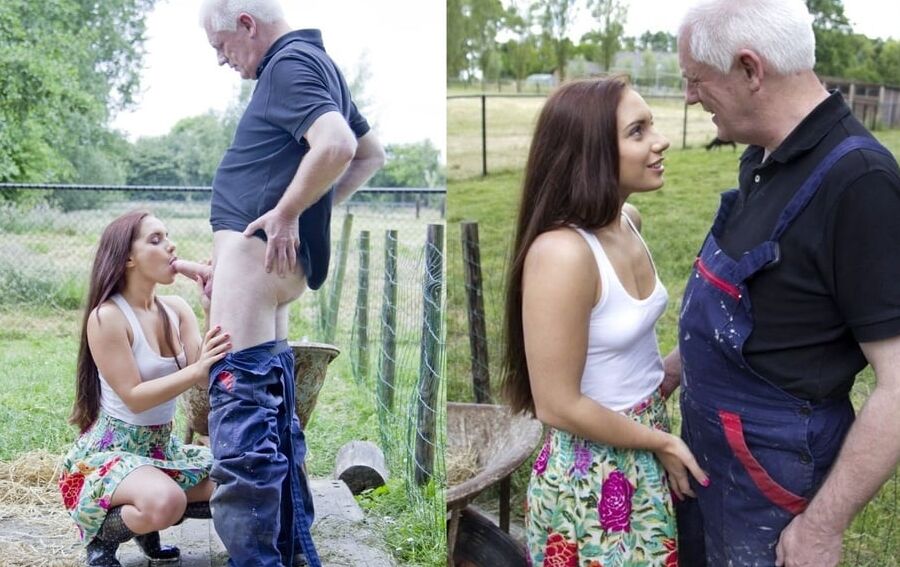 Before and after old and young
