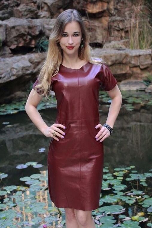Red Leather Dress - by Redbull