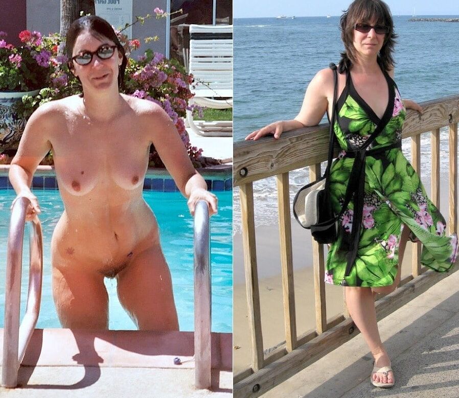 Mature ladies dressed-undressed