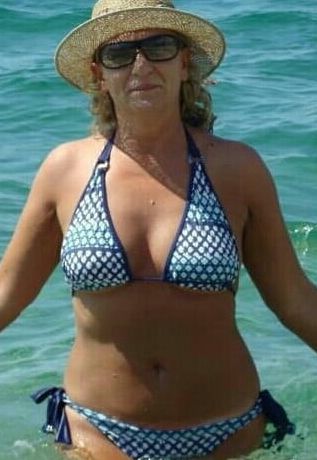 Mature ladies at the beach