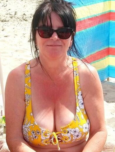 Mature ladies at the beach