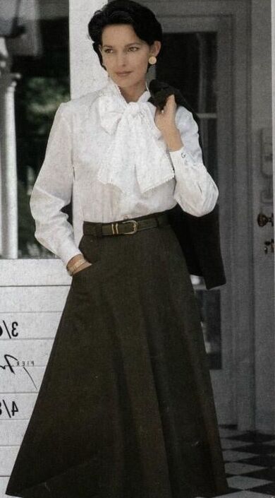Beauty of a woman in a skirt