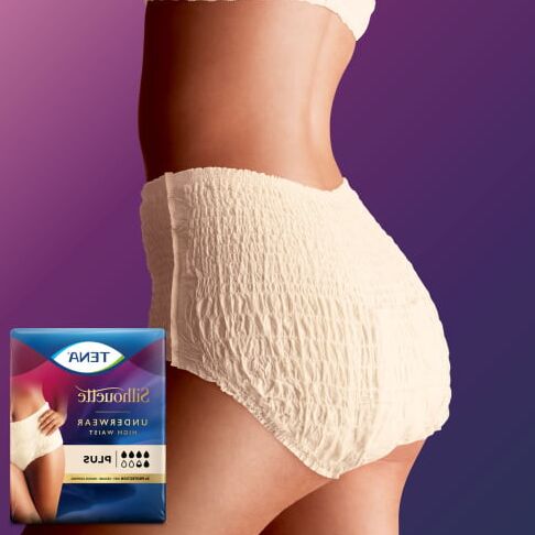 Women wearing Depends panties