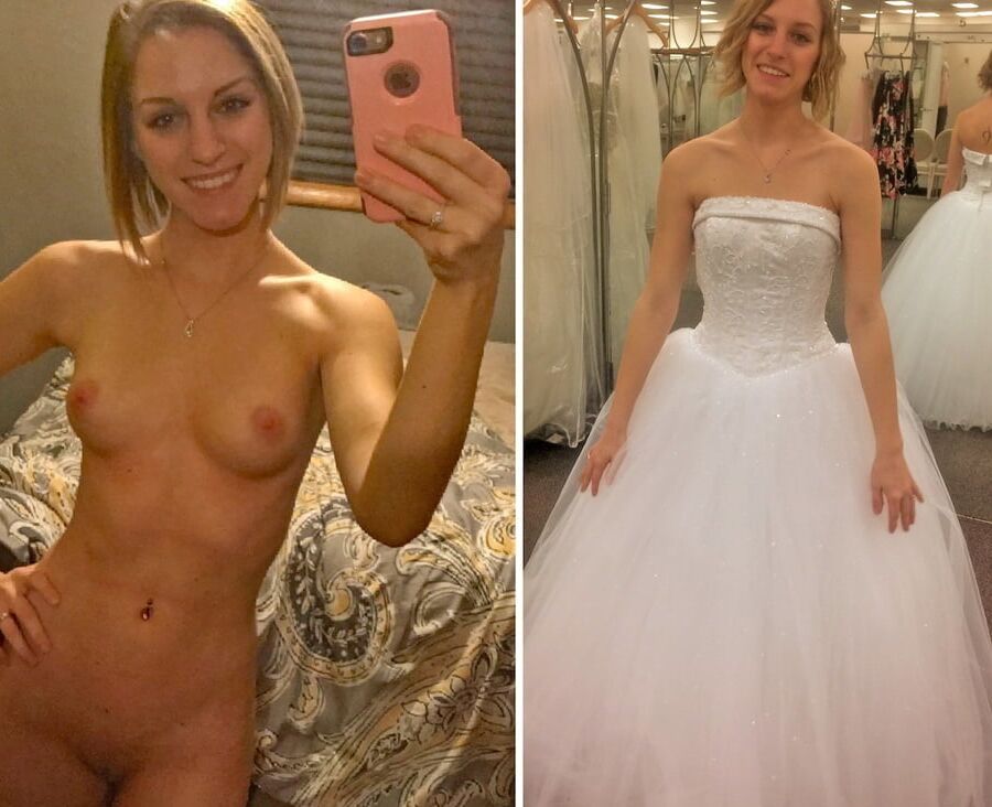 Brides dressed and undressed