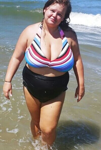Mature ladies at the beach