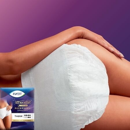 Women wearing Depends panties