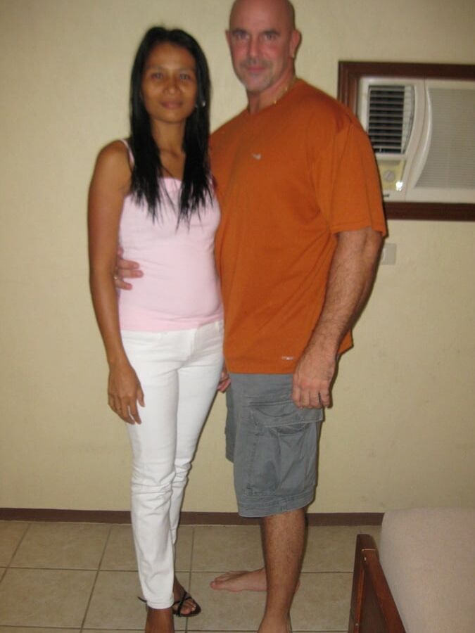 My wife getting unwrapped by a total stranger.