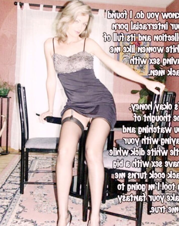 Cuckold hot BBC slutwife captions
