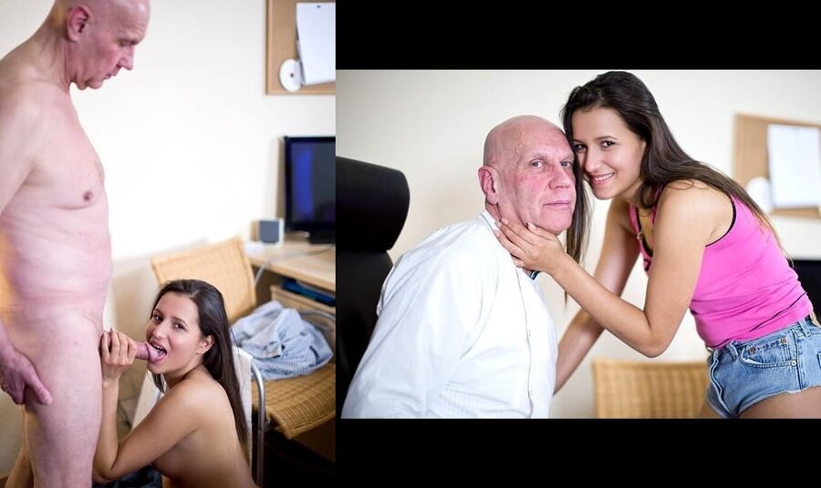 Before and after old and young
