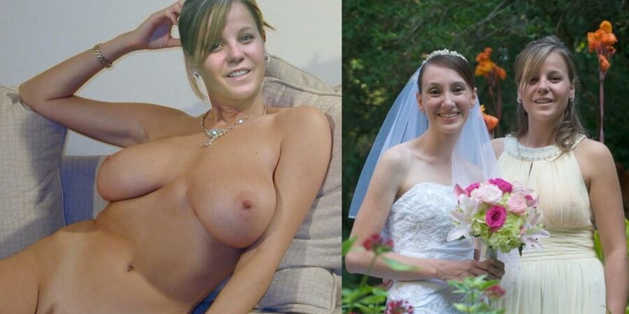 Brides dressed and undressed