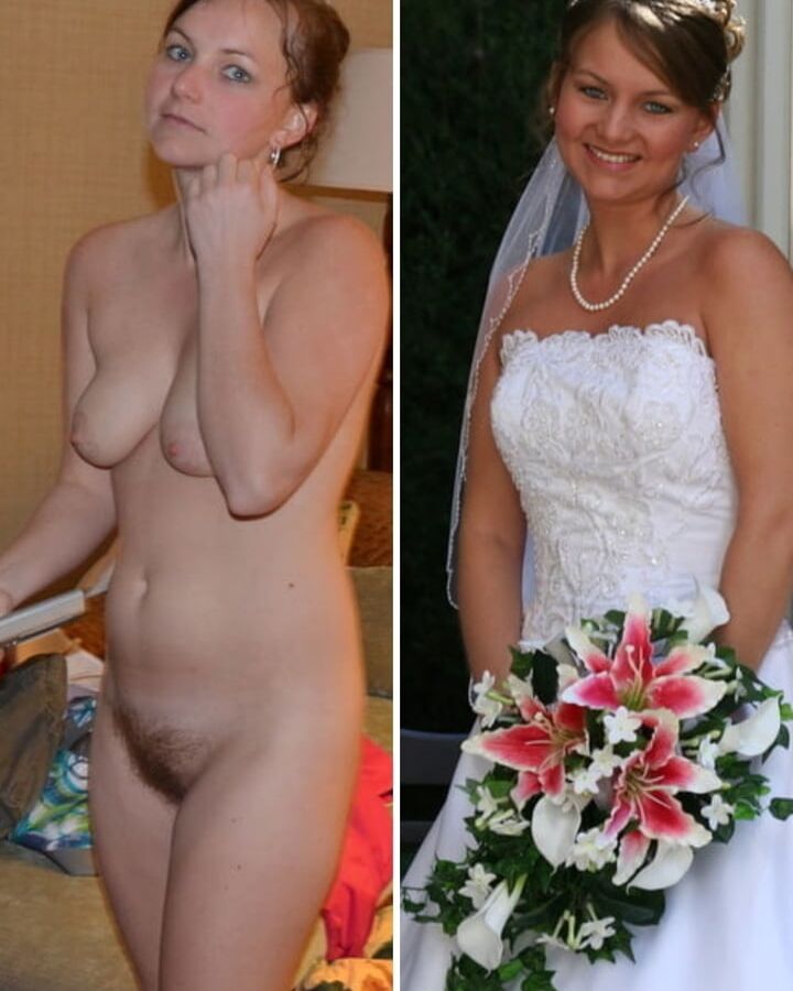 Brides dressed and undressed