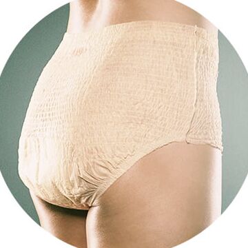 Women wearing Depends panties