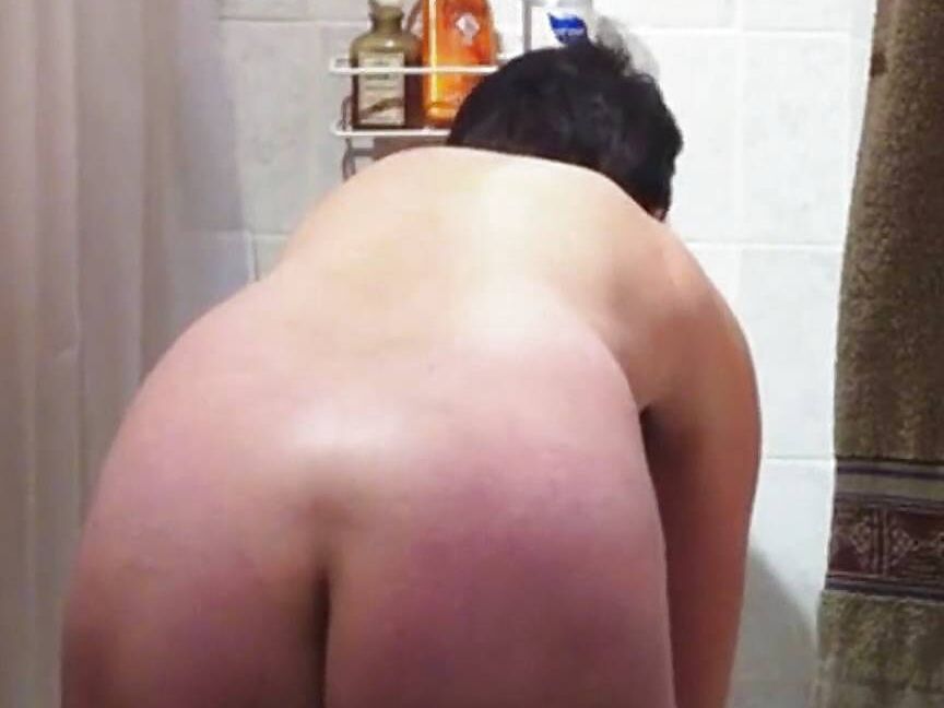 wife takes a shower