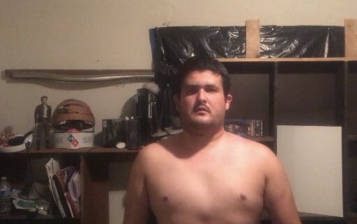 My shirtless body