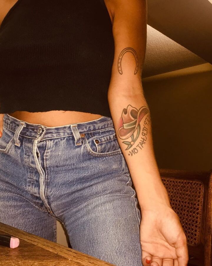 Denim shorts