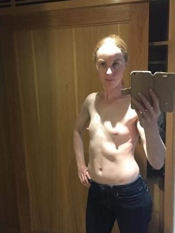 Skinny flat milf