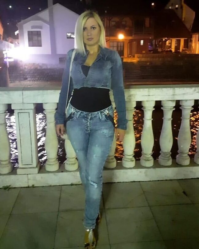 Serbian slut blonde girl big natural tits Jovana Peric