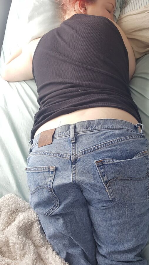 Ass jeans cum