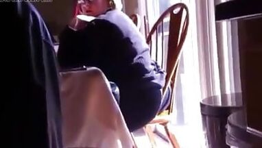 My aunt&;s BIG ASS