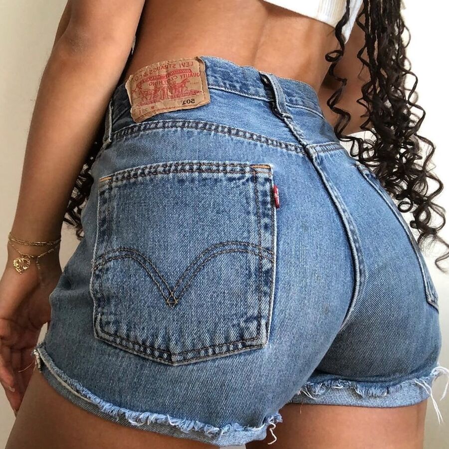 Denim shorts