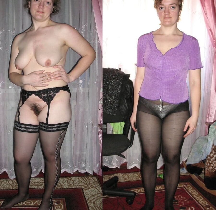 Amateur Russian Wives Dressed and Undressed