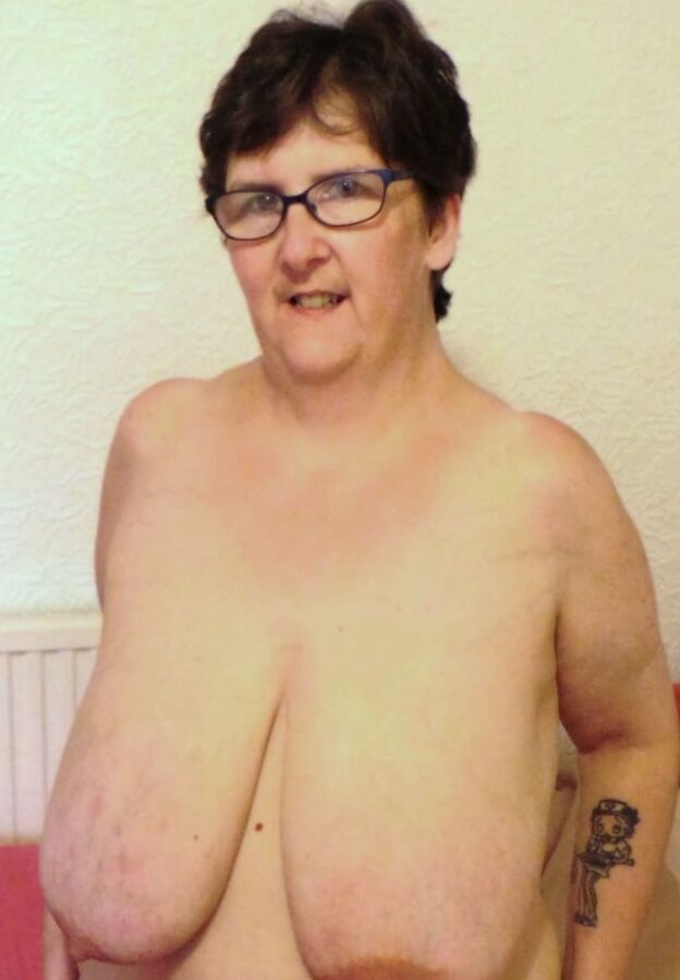 UK granny with huge tits